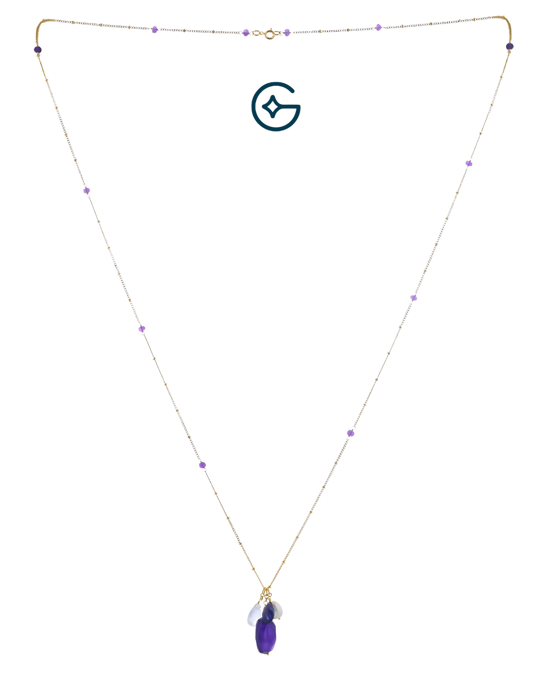 Amethyst Gemstone Necklace 925 Sterling Silver Women