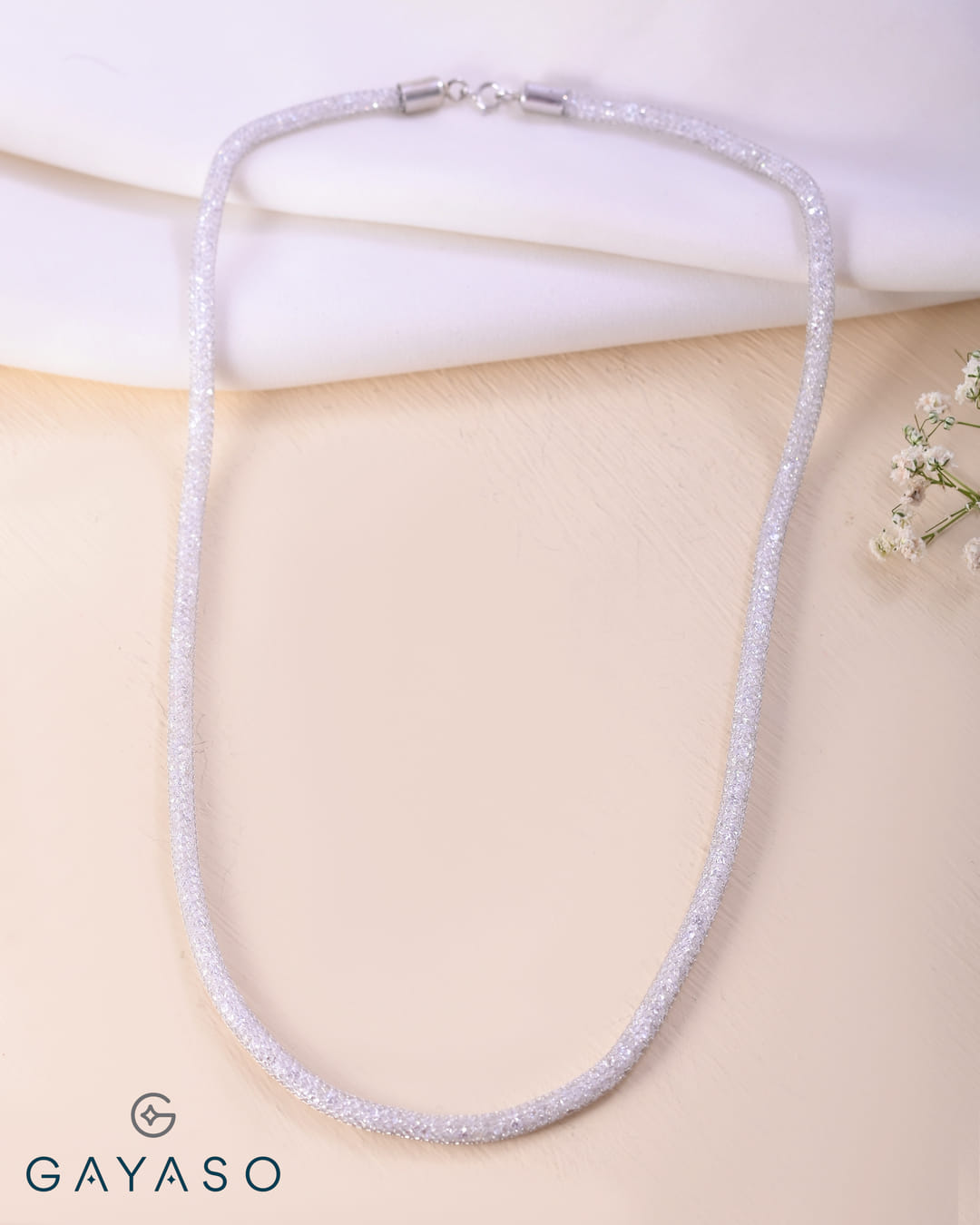 Elegant 925 Silver Cubic Zirconia Necklace For Women