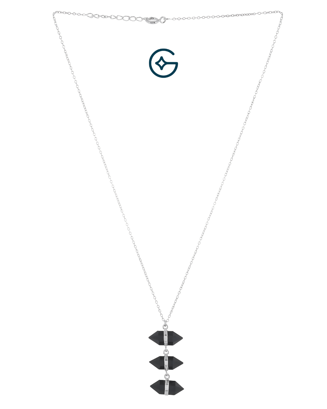 Onyx Gemstone Necklace In 925 Sterling Silver For Women